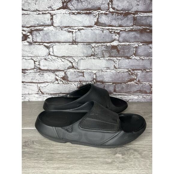 OOFOS OOAHH SPORT FLEX MATTE BLACK SLIDE SANDALS UNISEX Men Sz 11M US/44EU main image 7